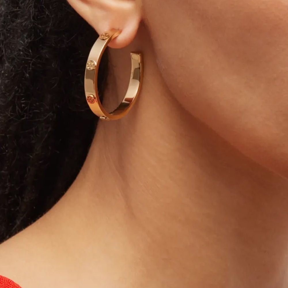 Tory Burch Hoop Earrings.New